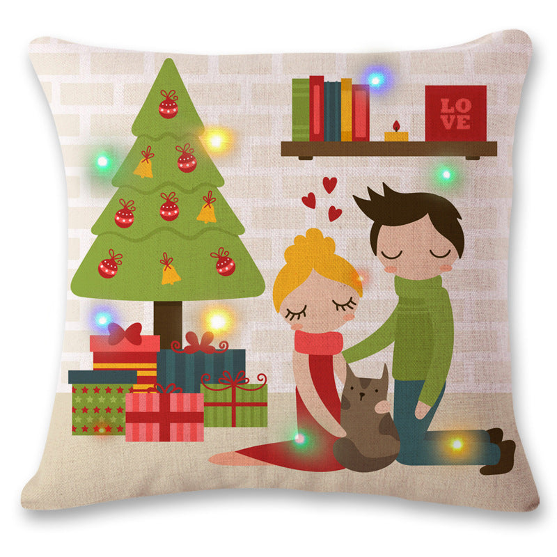 LED Christmas Pillow - New Flashing Lights
