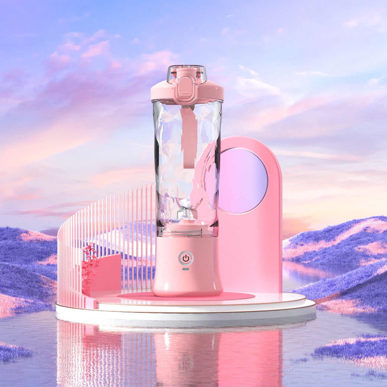 Przenośny Blender Sokowirówka - Osobisty Blender do Koktajli i Smoothie z 6 Ostrzami