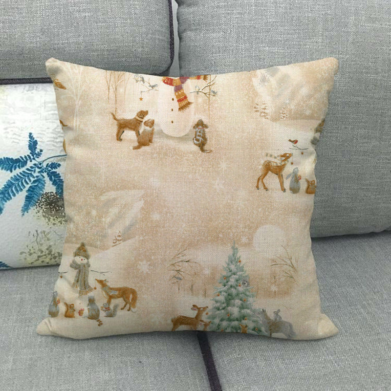 Linen pillowcase from the New Year and Christmas series