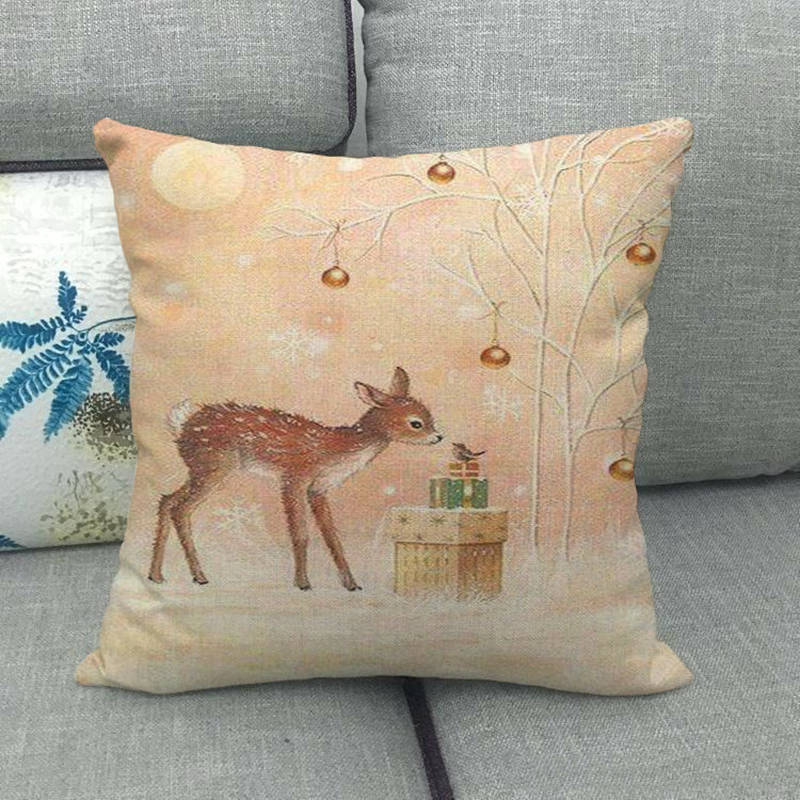 Linen pillowcase from the New Year and Christmas series