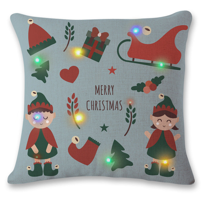 LED Christmas Pillow - New Flashing Lights