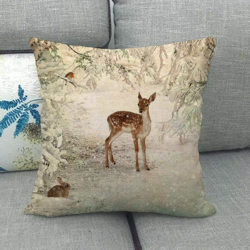 Linen pillowcase from the New Year and Christmas series