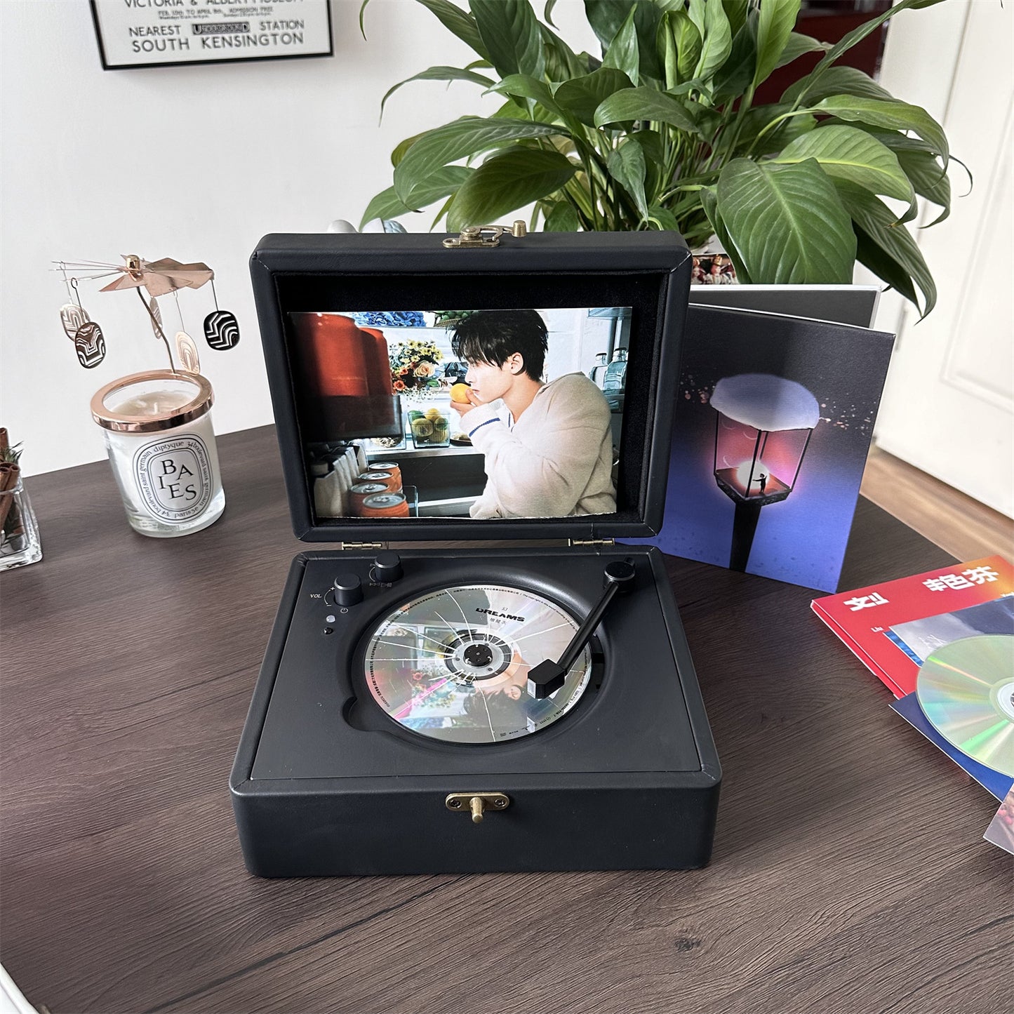 Odtwarzacz CD Star Album Dysk z Głośnikiem Retro Bluetooth Audio