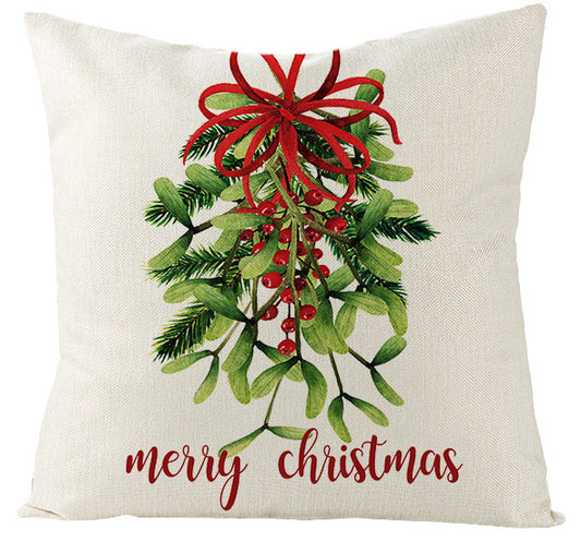 Cotton and Linen Christmas Pillow - Simple and Stylish