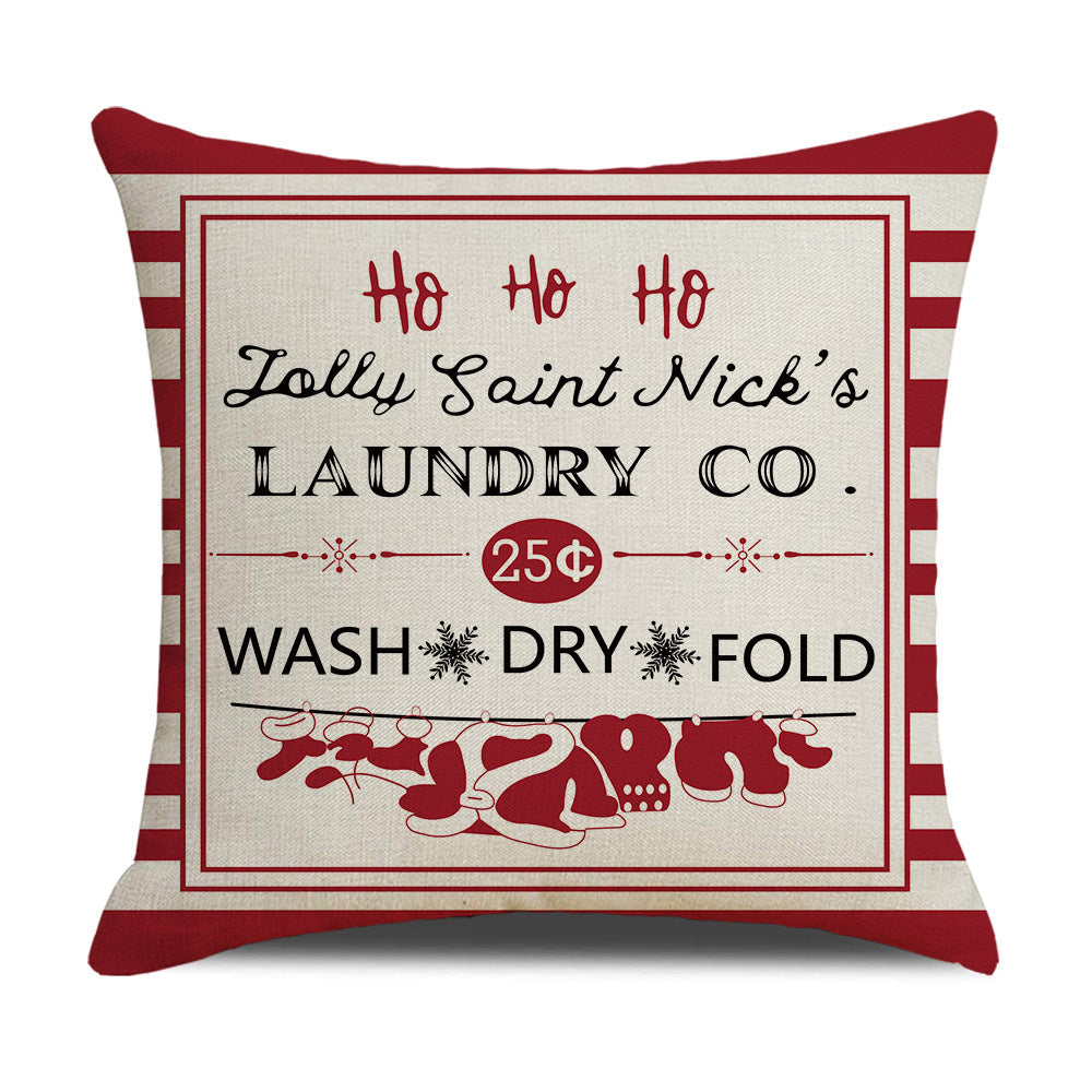 Red Christmas Pillow Cover