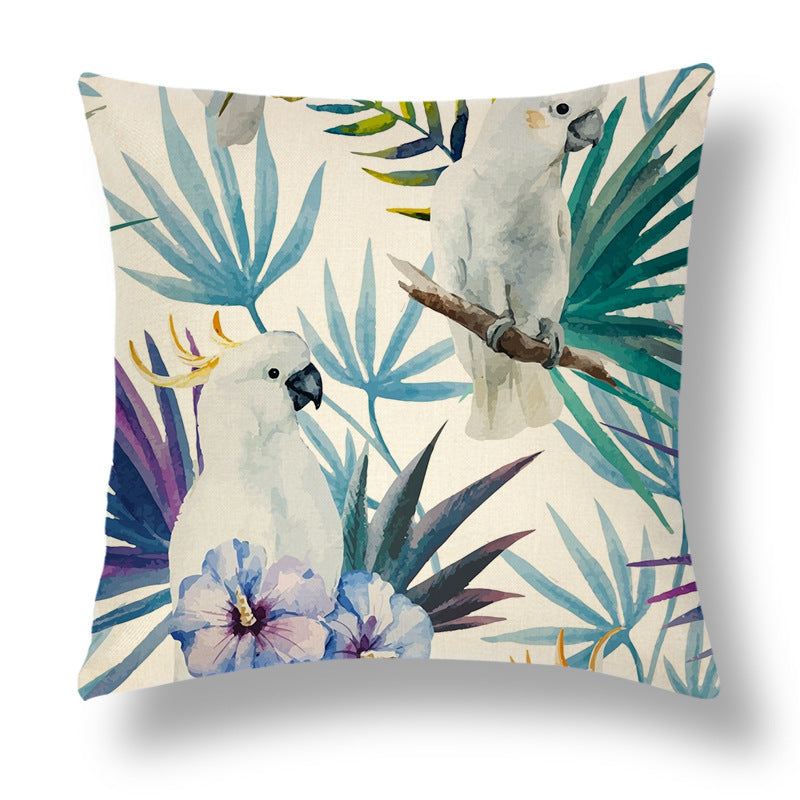 Decorative Pillow with Linen Cover from the Tropical Series