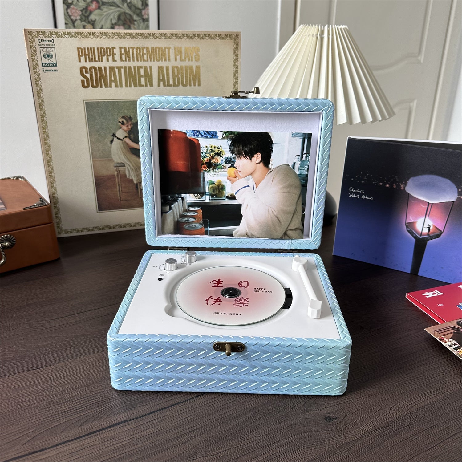 Odtwarzacz CD Star Album Dysk z Głośnikiem Retro Bluetooth Audio