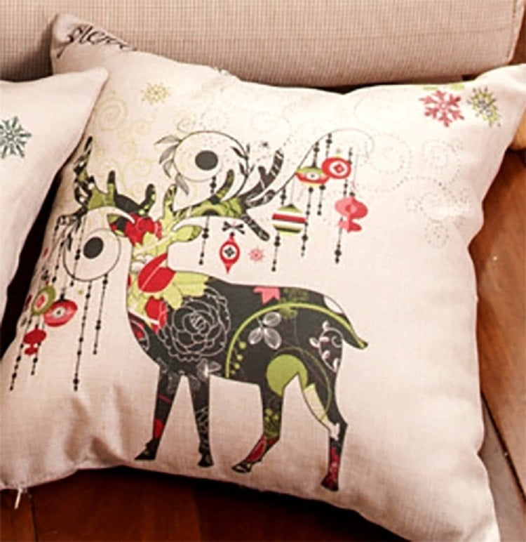 Christmas Linen Pillowcase - Modern Style